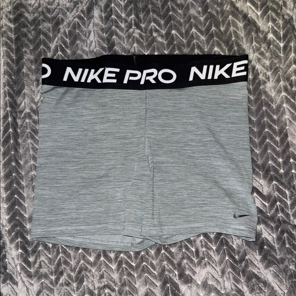 Nike Pro Heather Gray Training Shorts 3” inseam